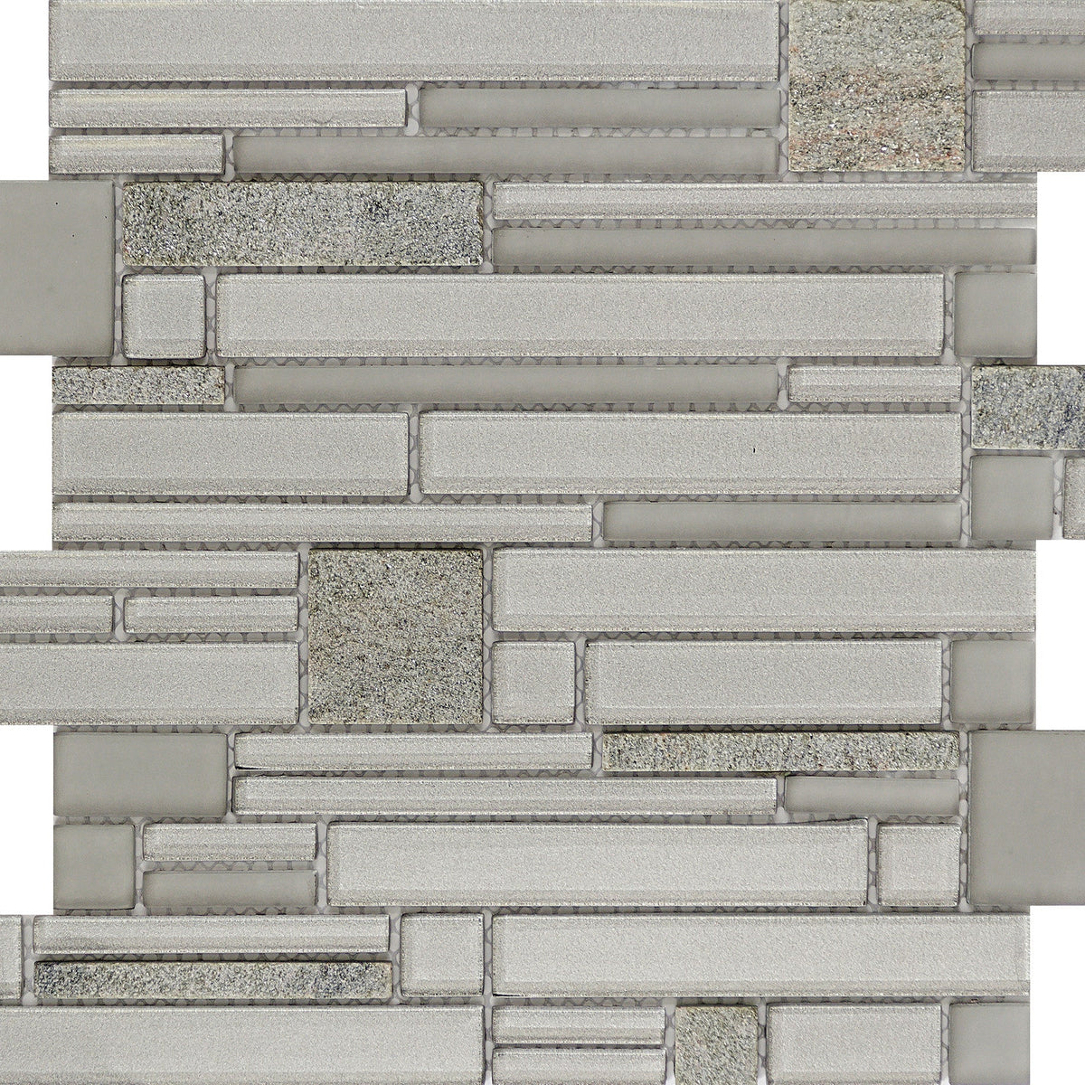 Emser Entity 15-Pack Zest Stone and Glass Border Tile (12-in x 12-in)