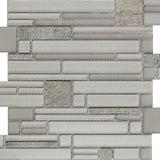 Emser Entity Life Stone & Glass Border Tile, 12 in x 12 in Mosaic Mesh – 15-Pack