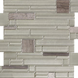 Emser Entity 15-Pack Zest Stone and Glass Border Tile (12-in x 12-in)