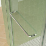 ES-DIY 56-60 in. W x 70 in. H Soft-Closing Sliding Frameless Shower Door in Nickel with 5/16 in. (8 mm) Clear Glass