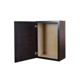 Bremen Cabinetry Bremen Ready to Assemble 9x42x12 in. Shaker Wall Cabinet with 1-Door and 3 Adjustable Shelves in Espresso