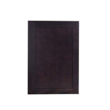 Bremen Cabinetry Bremen Ready to Assemble 12x30x12 in. Shaker Wall Cabinet with 1-Door and 2 Adjustable Shelves in Espresso