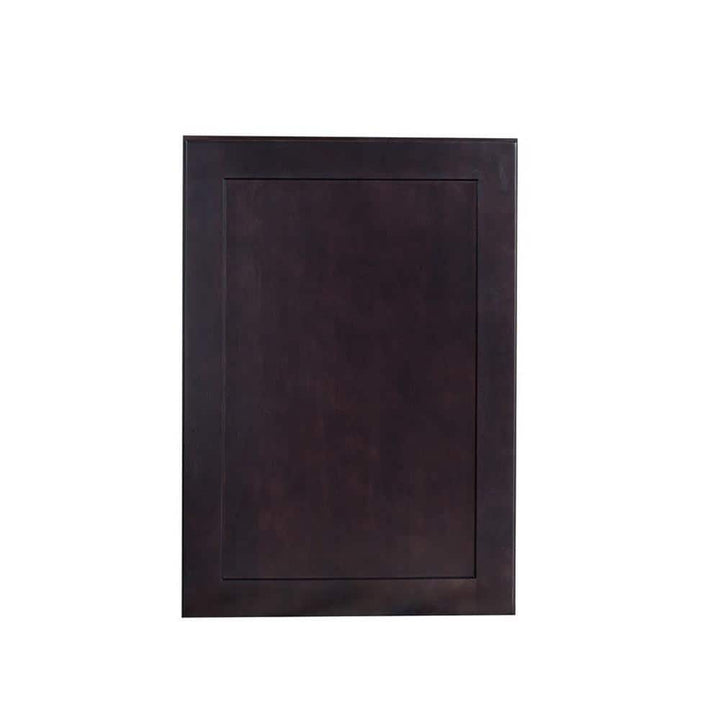 Bremen Cabinetry Bremen Ready to Assemble 12x30x12 in. Shaker Wall Cabinet with 1-Door and 2 Adjustable Shelves in Espresso