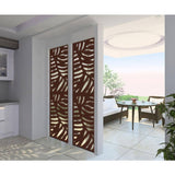 4 ft. x 2 ft. Espresso Brown Decorative Composite Fence Panel in Cabo Design