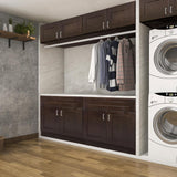 Design House Brookings Solid Wood Ready to Assemble Shaker 24 in. x 36 in. x 12 in. 2 Door Wall Kitchen Cabinet in Espresso