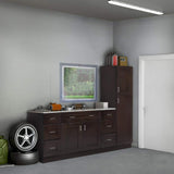 Design House Brookings Solid Wood Ready to Assemble Shaker 24 in. x 36 in. x 12 in. 2 Door Wall Kitchen Cabinet in Espresso