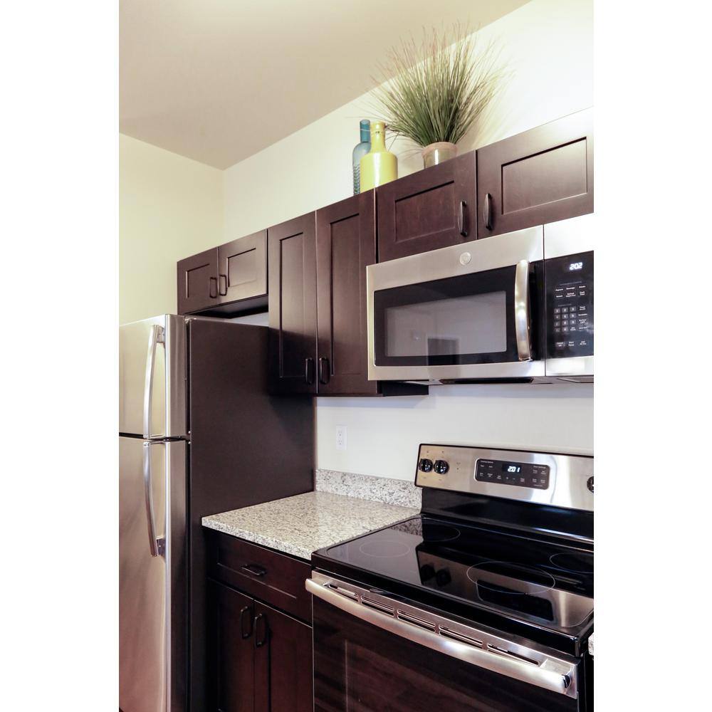 Design House Brookings Solid Wood Ready to Assemble Shaker 30 in. x 12 in. x 30 in. 2 Door Wall Kitchen Cabinet in Espresso
