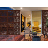 DESIGN VU Fiji 4 ft. x 2 ft. Espresso Recycled Polymer Decorative Screen Panel, Wall Decor and Privacy Panel