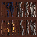 DESIGN VU Fiji 4 ft. x 2 ft. Espresso Recycled Polymer Decorative Screen Panel, Wall Decor and Privacy Panel