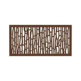 DESIGN VU Fiji 4 ft. x 2 ft. Espresso Recycled Polymer Decorative Screen Panel, Wall Decor and Privacy Panel