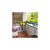 DESIGN VU Fiji 4 ft. x 2 ft. Espresso Recycled Polymer Decorative Screen Panel, Wall Decor and Privacy Panel