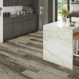 DuraDecor Classy Chic Espresso Lane 12 MIL x 7 in. x 48 in. Glue Down Waterproof Luxury Vinyl Plank (51.33 sq. ft./Ctn)