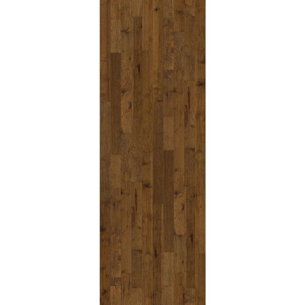 Shaw Western Espresso Hickory 3/8 in. T X 5 in. W Click-Lock Scraped Engineered Hardwood Flooring (29.49 sq.ft./case)
