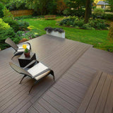 TimberTech Composite Legacy 1 in. x 6 in. x 1 ft. Grooved Espresso Composite Sample (Actual: 0.94 in. x 5.36 in. x 1 ft)