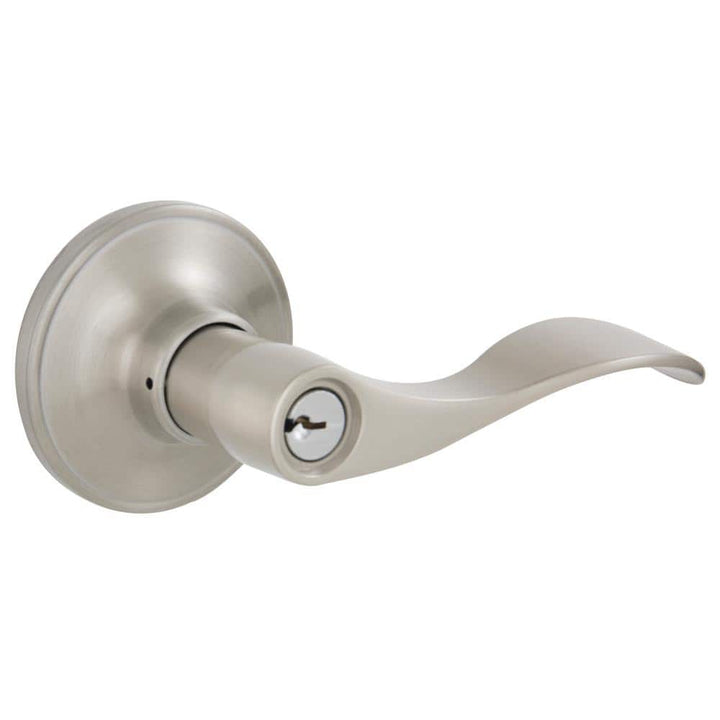 Millstreet Satin Nickel Keyed Entry Door Lever by Schlage
