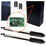 Estate Swing Dual Swing Automatic Gate Opener Kit with 10-Watt Solar Panel