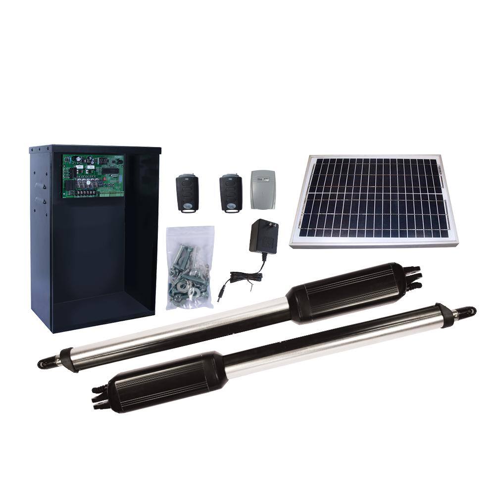 Estate Swing Dual Swing Automatic Gate Opener Kit with 20-Watt Solar Panel E-S 1000D/20-Watt