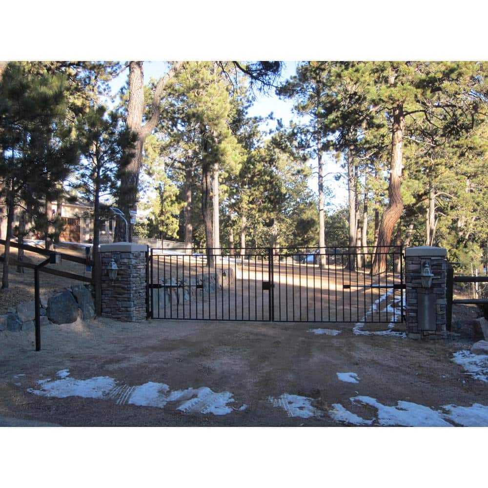 Estate Swing Dual Swing Automatic Gate Opener Kit with 20-Watt Solar Panel E-S 1000D/20-Watt