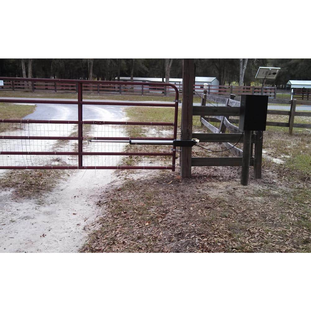 Estate Swing Single Swing Automatic Gate Opener Kit with 5-Watt Solar Panel