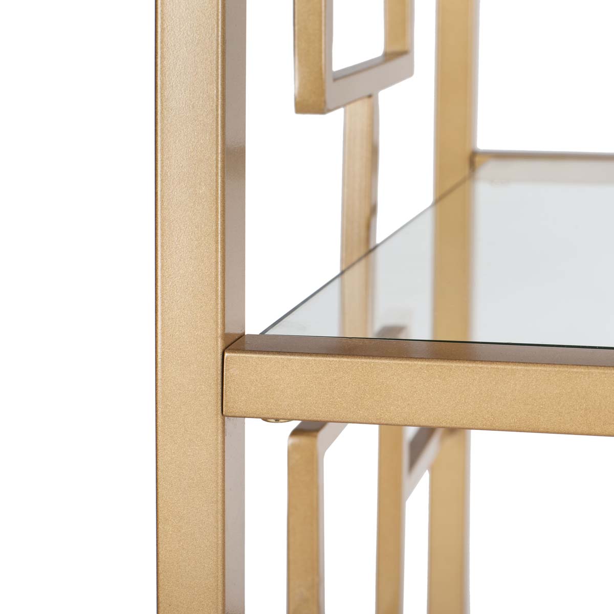 Safavieh Brooklyn Gold/Clear Metal Etagere, 7-Tier, 36 x 16 x 72 in.
