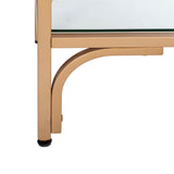 Safavieh Brooklyn Gold/Clear Metal Etagere, 7-Tier, 36 x 16 x 72 in.