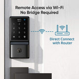 eufy Security C210 Black Smart Lock Wi-Fi with 5-in-1 Ways to Unlock by Mobile App, Keypad, Key, Apple Watch and Smart Assistants