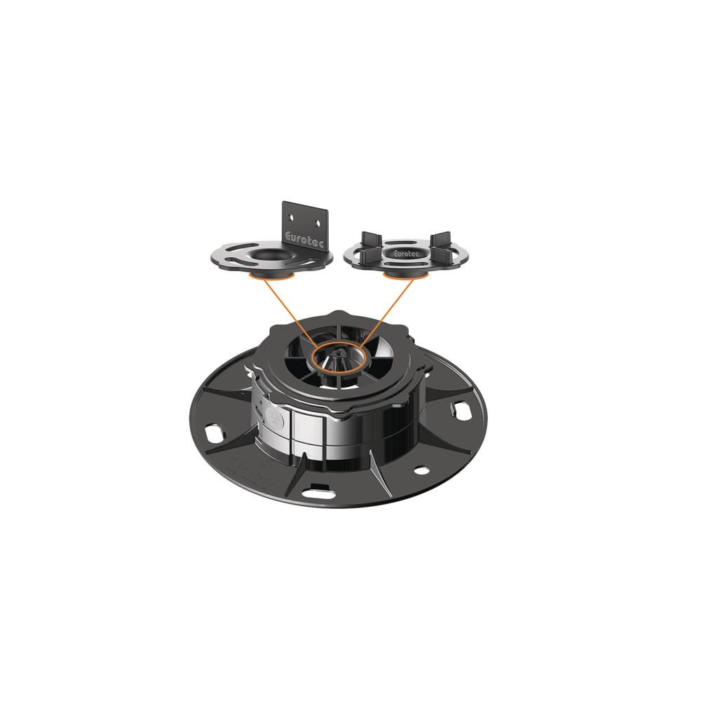 Eurotec Deck Support Plastic Adjustable Pedestal SL (Self leveling - Head) PRO M (10-Pieces/Package)