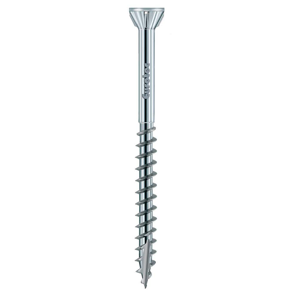Eurotec 0.17 in. x 2.17 in. FloorFix A4 stainless steel (Material #316) wood screw TX20 -Drive Trim-Head (500-Pieces/Box)