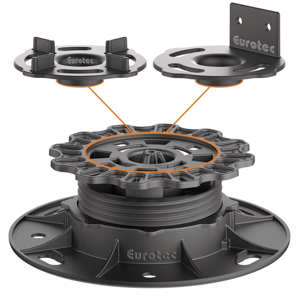 Eurotec Deck Support Plastic Adjustable Pedestal PRO S (10-Pieces/Box)