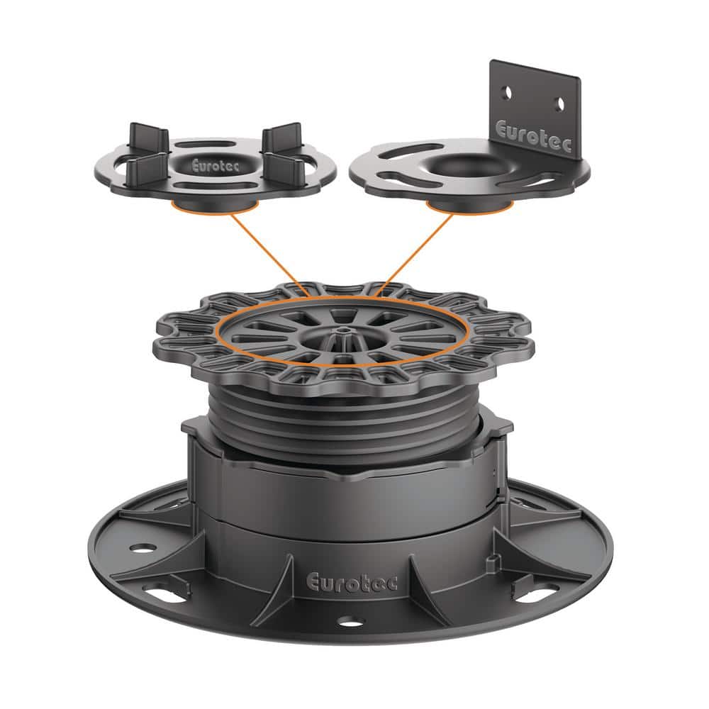 Eurotec Deck Support Plastic Adjustable Pedestal PRO M - (10-Pieces / Box)