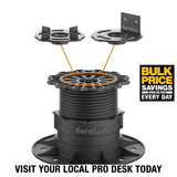 Eurotec Deck Support Plastic Adjustable Pedestal PRO L (10-Pieces / Box)
