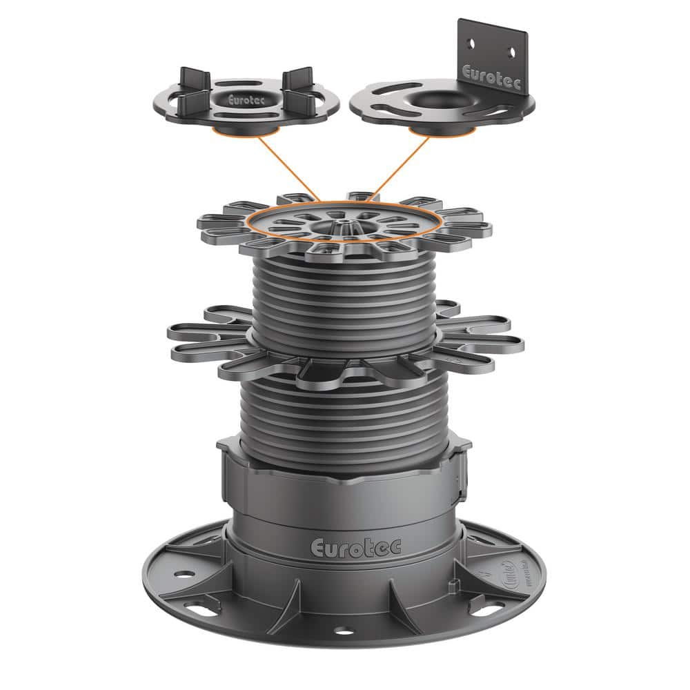 Eurotec Deck Support Plastic Adjustable Pedestal PRO XL - (10-Pieces / Box)