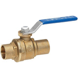 Everbilt 1/2 in. Lead-Free Brass Sweat x Sweat Full Port Ball Valve
