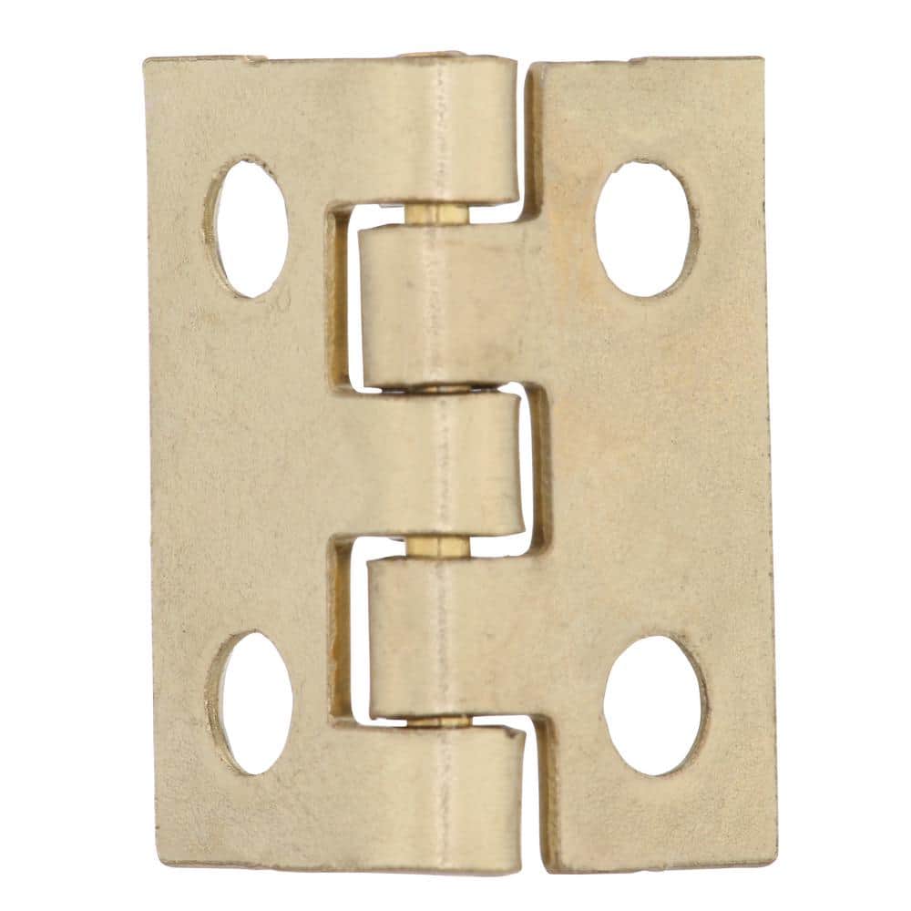 Everbilt 3/4 in. x 11/16 in. Bright Brass Middle Hinges (Value Pack)