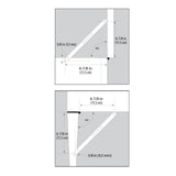 Everbilt Bright Brass Lid Support Left-Hand Hinge, 6-7/8 in Reach