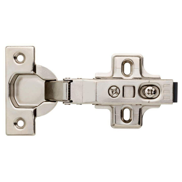Everbilt 35 mm 110-Degree Full Overlay Soft-Close Cabinet Hinge, Satin Nickel (1 Pair)