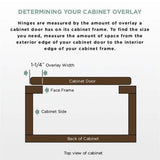 Everbilt 35 mm 105-Degree 1-1/4 in. Overlay Cabinet Hinge, Satin Nickel — 5 Pairs (10 Pieces)