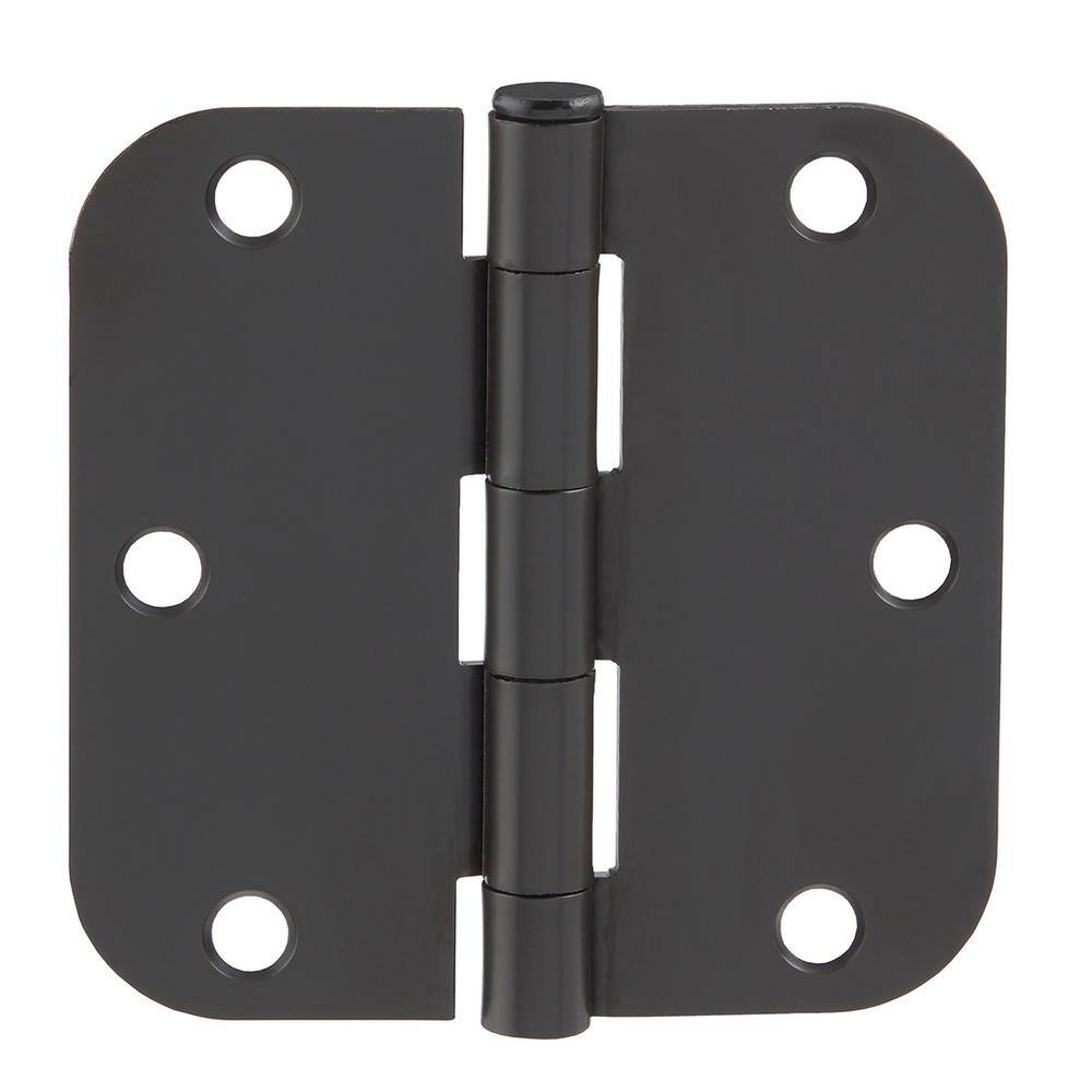 Everbilt 3-1/2 in. x 5/8 in. Radius Oil-Rubbed Bronze Door Hinge Value Pack (48 per Pack)