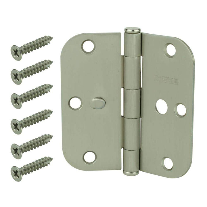 3-1/2 in. Stainless Steel 5/8 in. Radius Security Door Hinge