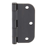 Everbilt 3-1/2 in. x 5/8 in. Radius Oil-Rubbed Bronze Butt Door Hinge Value Pack (24-Pack)