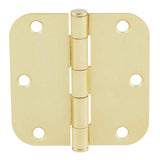 Everbilt 3-1/2 in. x 5/8 in. Radius Satin Brass Butt Door Hinge Value Pack (24-Pack)