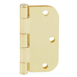 Everbilt 3-1/2 in. x 5/8 in. Radius Satin Brass Butt Door Hinge Value Pack (24-Pack)