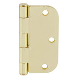 Everbilt 3-1/2 in. x 5/8 in. Radius Bright Brass Door Hinge Value Pack (48-Pack)