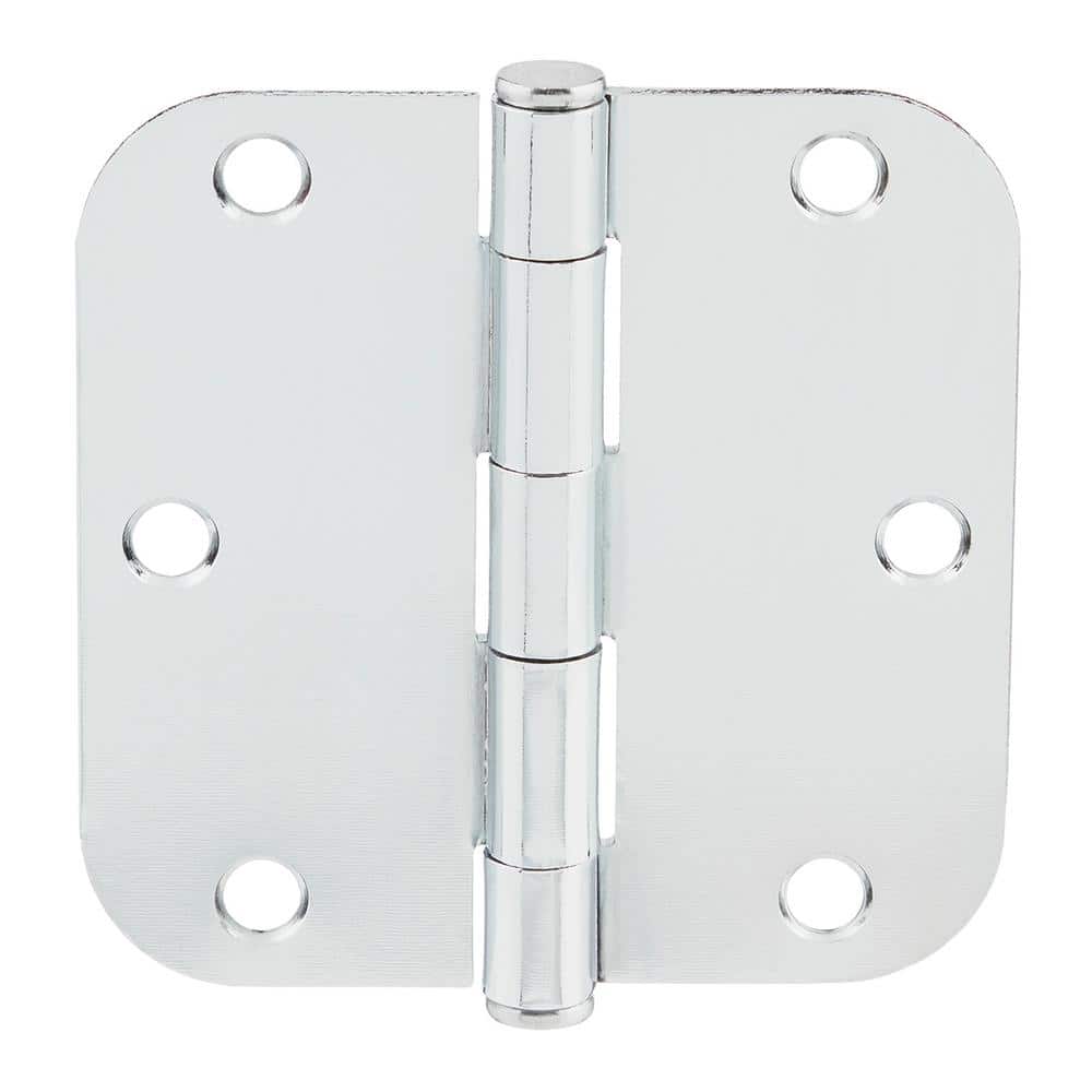Everbilt 3-1/2 in. x 5/8 in. Radius Chrome Butt Door Hinge Value Pack (48-Pack)