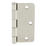 Everbilt 3-1/2 in. x 1/4 in. Radius Satin Nickel Butt Door Hinge Value Pack (48-Pack)