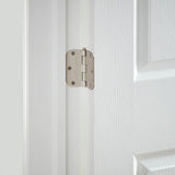 Everbilt 3-1/2 in. x 5/8 in. Radius Satin Nickel Door Hinge Value Pack (12 per Pack)