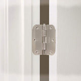 Everbilt 3-1/2 in. x 5/8 in. Radius Satin Nickel Door Hinge Value Pack (12 per Pack)