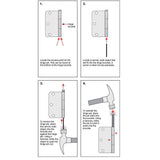 Everbilt 3-1/2 in. x 5/8 in. Radius Satin Nickel Door Hinge Value Pack (48 per Pack)