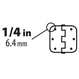 Everbilt 3-1/2 in. Satin Nickel 1/4 in. Radius Butt Door Hinges Value Pack (3-Pack)