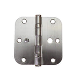 Everbilt 3-1/2 in. Satin Nickel 5/8 in. Radius Ball Bearing Door Hinge Value Pack (3-Pack)